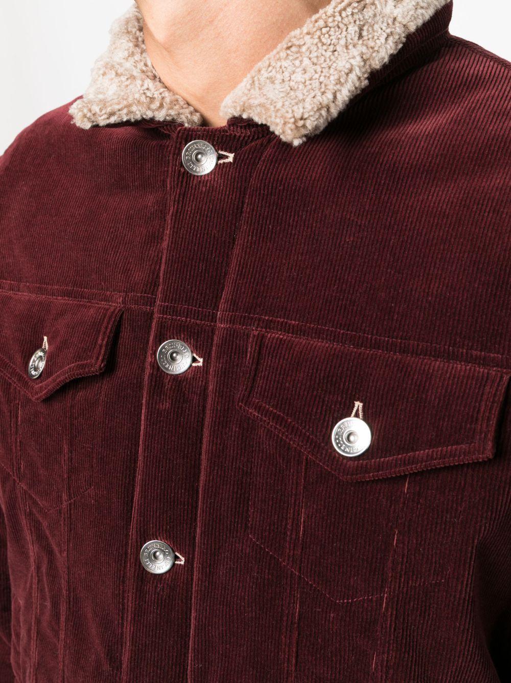 corduroy shearling-lining shirt jacket Product Image