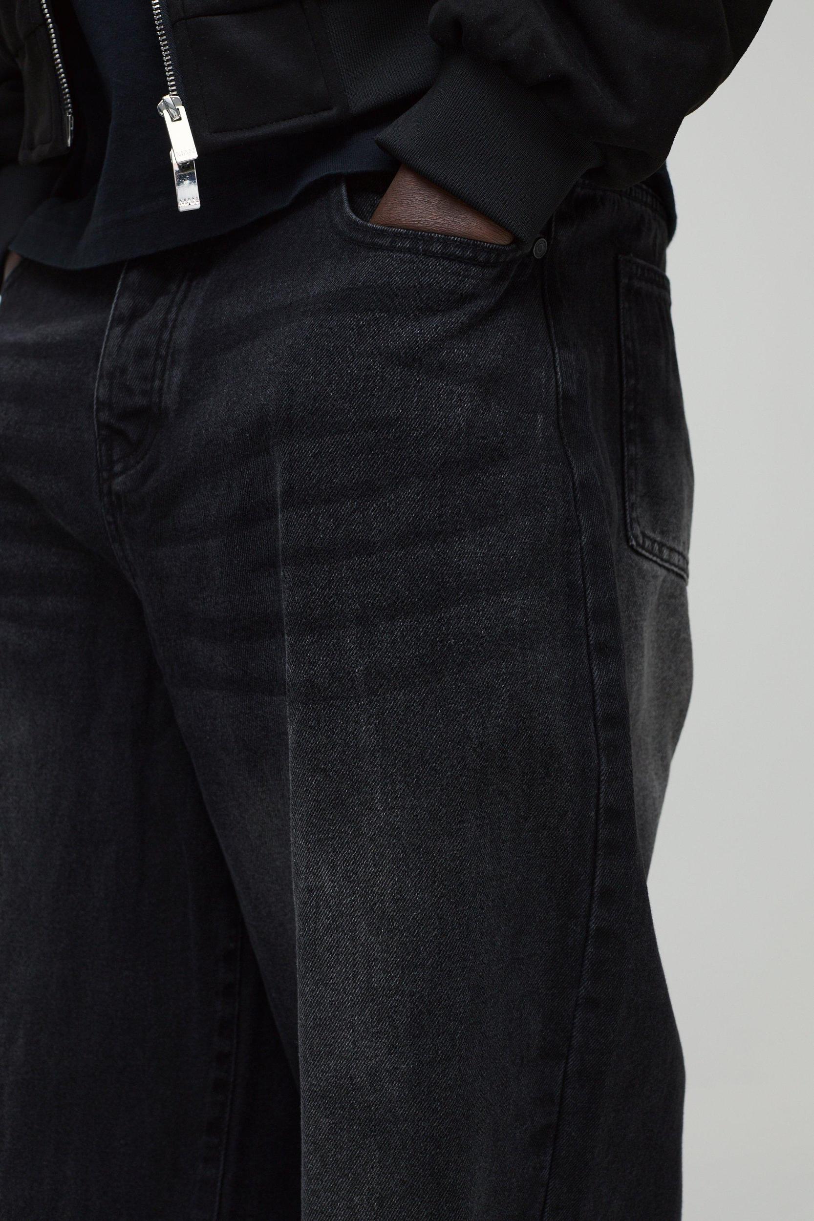 Denim Parachute Washed Jeans | boohooMAN USA Product Image