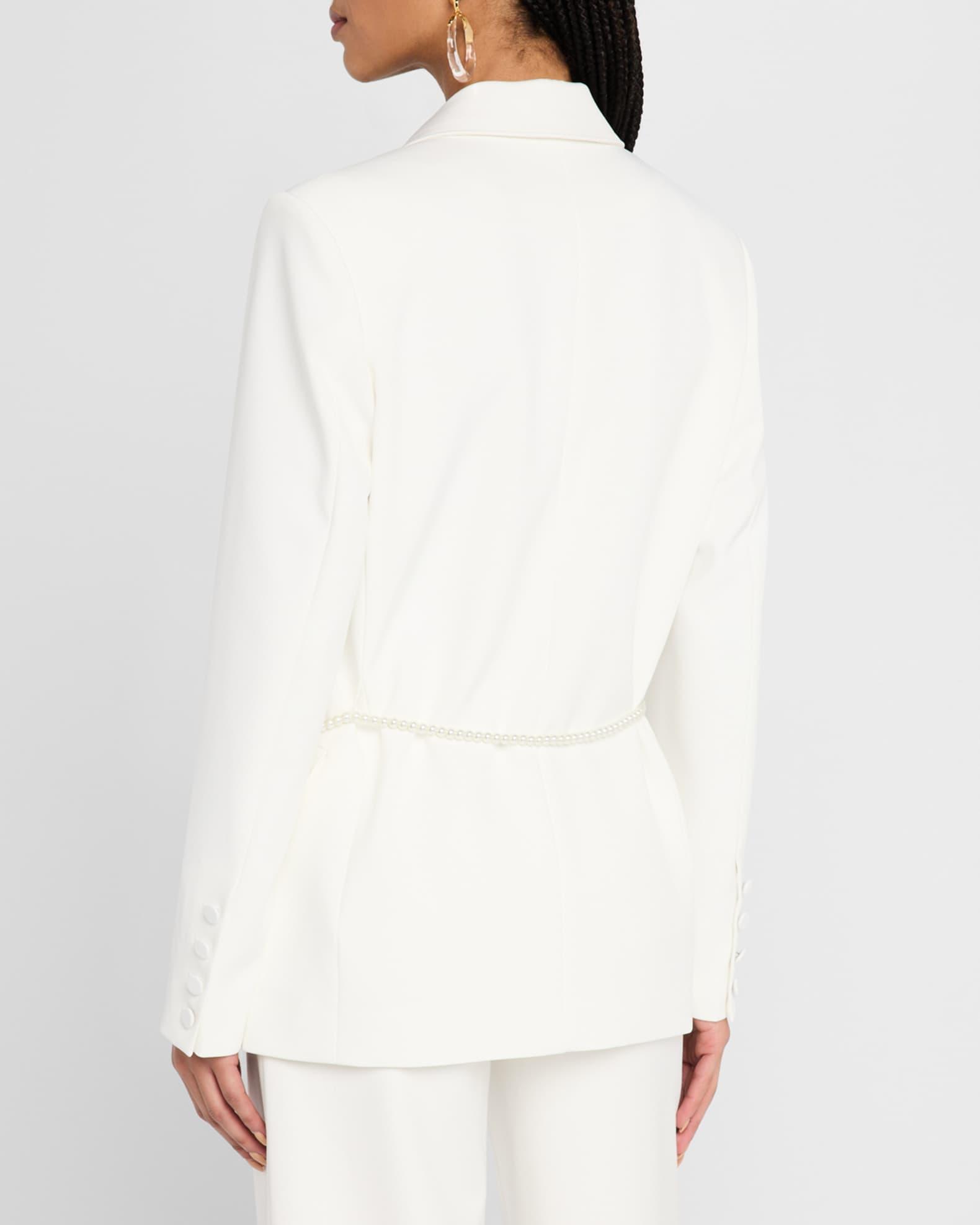 Martina Belted Crepe Blazer Product Image