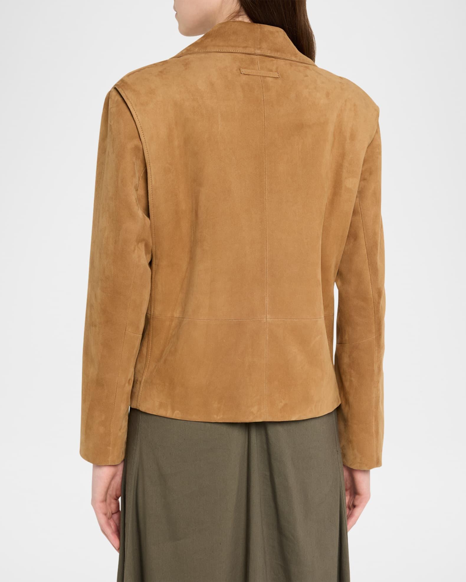 Nola Double-Breasted Suede Jacket Product Image