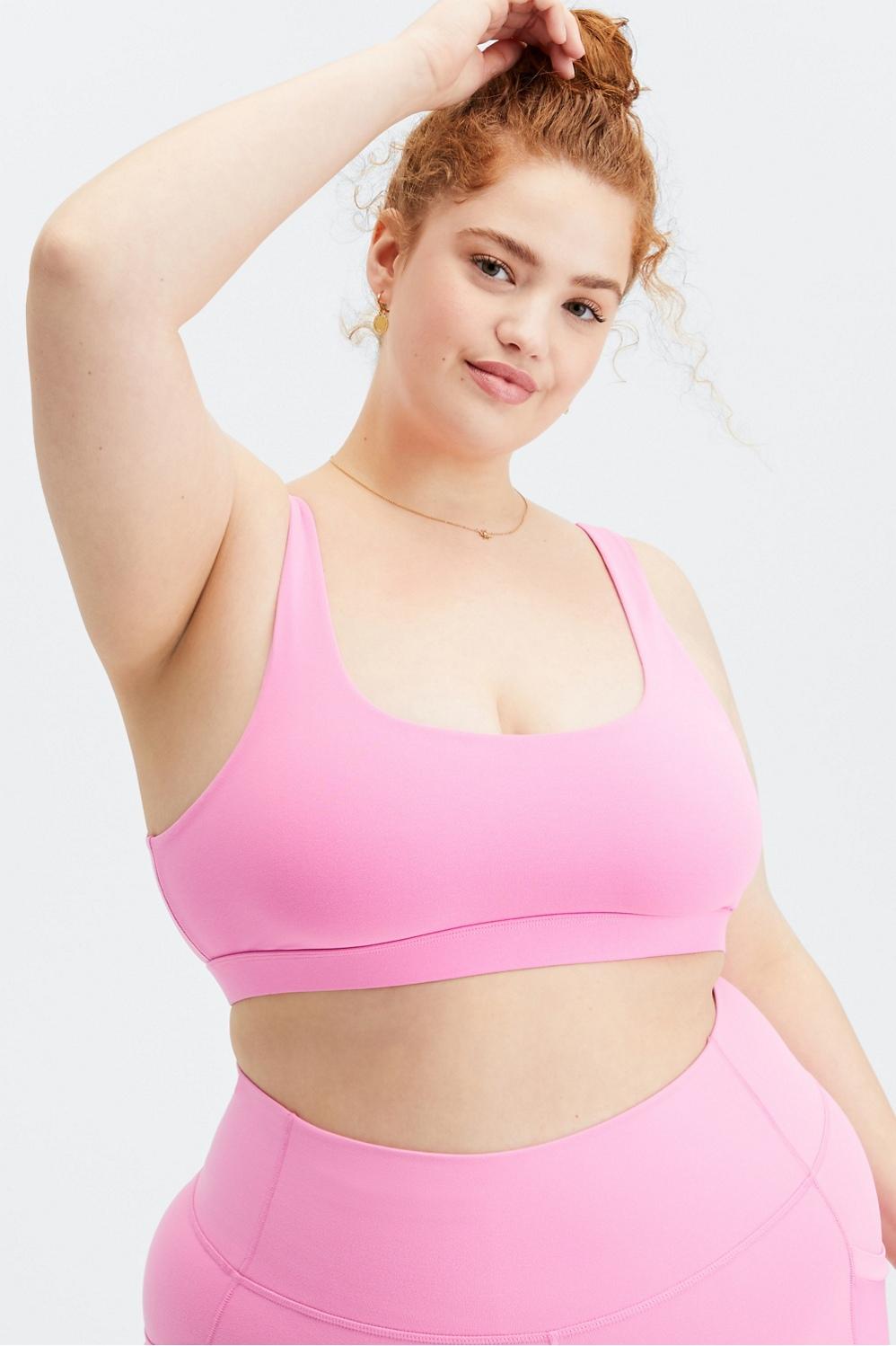 Fabletics Lola Low Impact Sports Bra Womens pink Size L Product Image