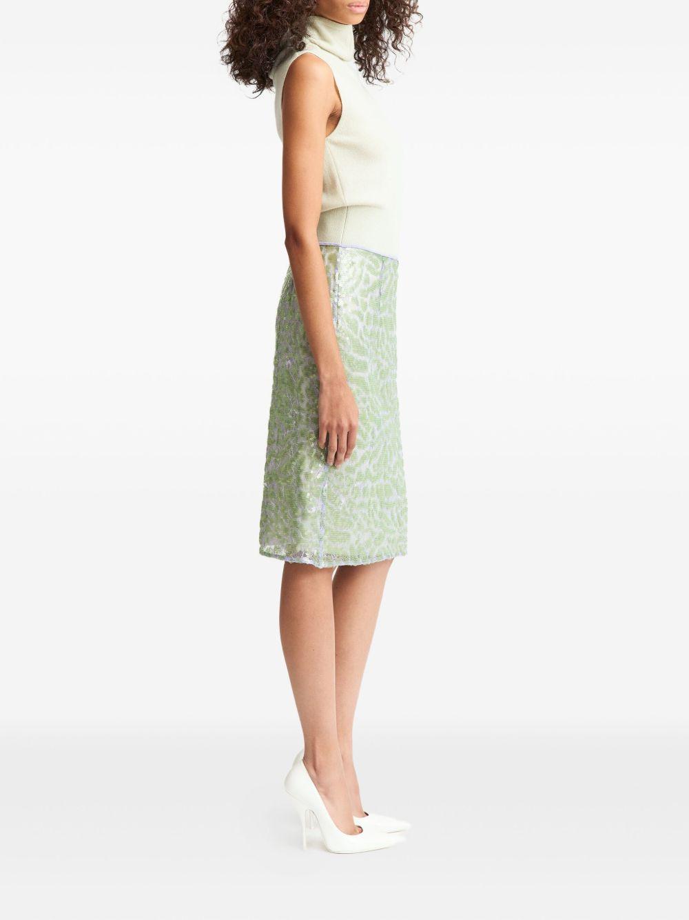 Elice lace sequinned midi skirt  Product Image