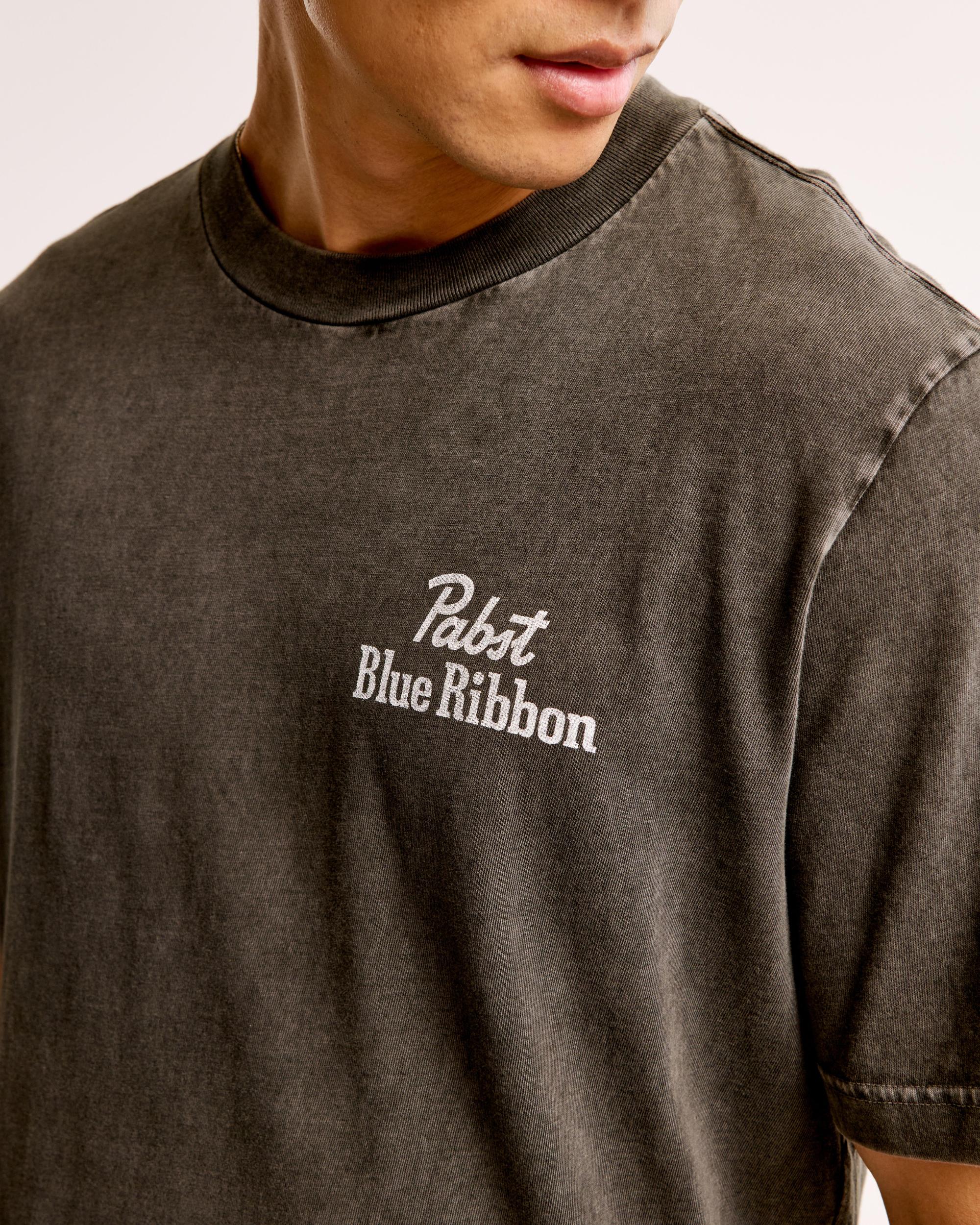 Pabst Blue Ribbon Vintage-Inspired Graphic Tee Product Image
