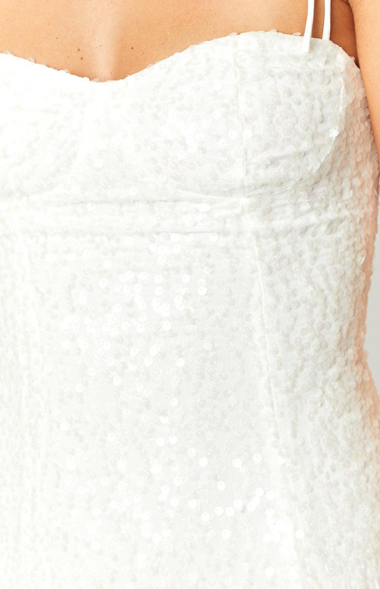 Penny Lane White Sequin Mini Dress Product Image