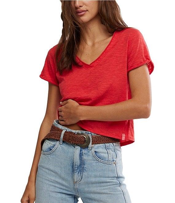 Free People We The Free Take 2 V-Neck Short Sleeve Tee Product Image
