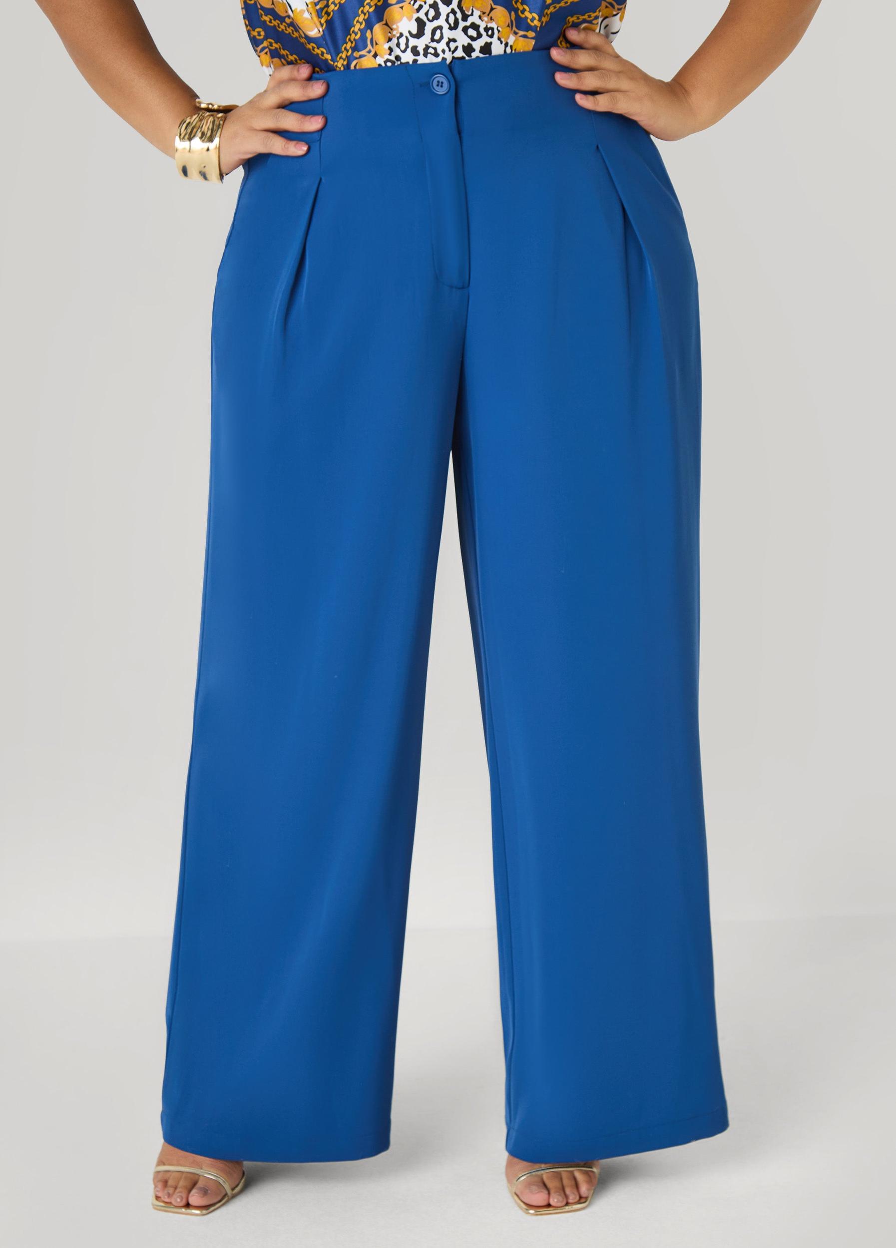 Pleated Wide Leg Pants Product Image
