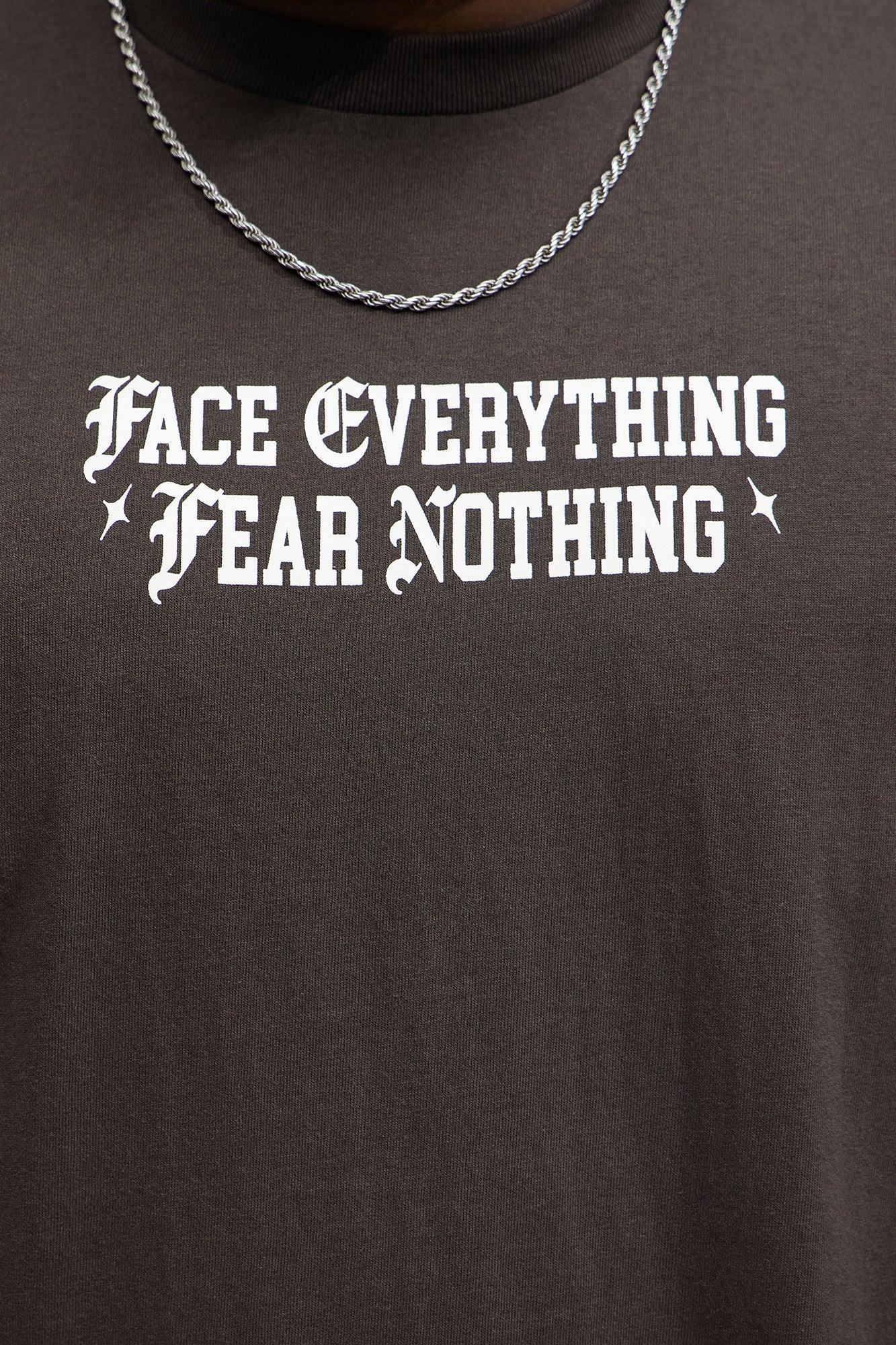 Face Everything Short Sleeve Tee - Brown Product Image