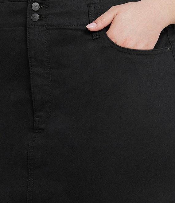 NYDJ Plus Size Hollywood High Waisted 4-Pocket Style Pencil Denim Skirt Product Image