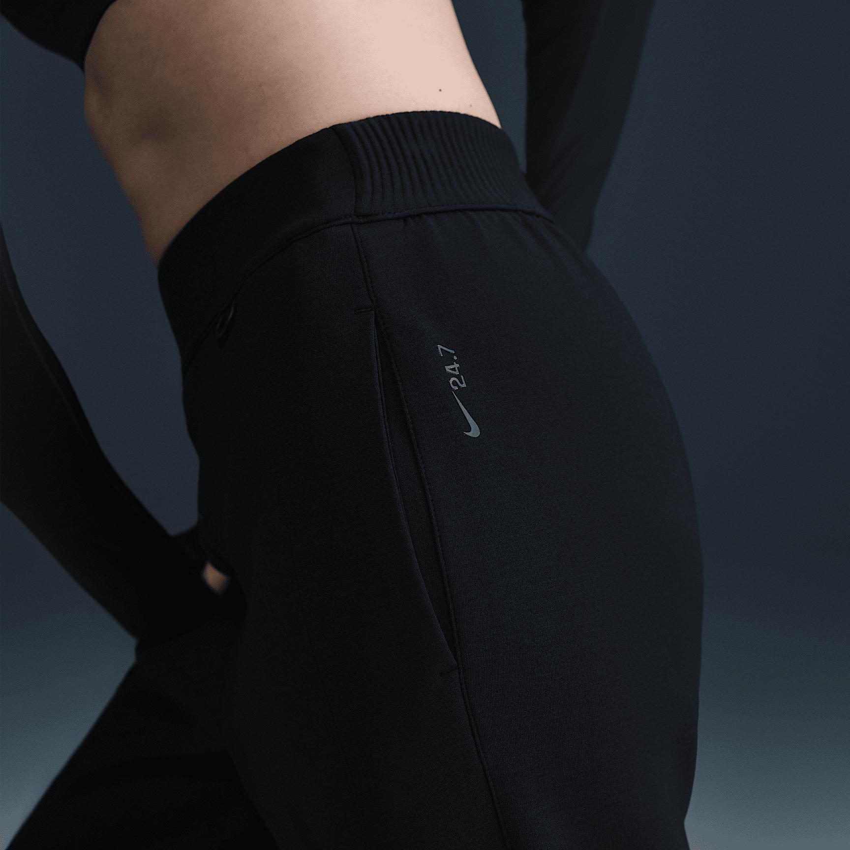 Nike Womens 24.7 ImpossiblySoft Dri-FIT Mid-Rise Jogger Pants | HQ8184-010 Product Image