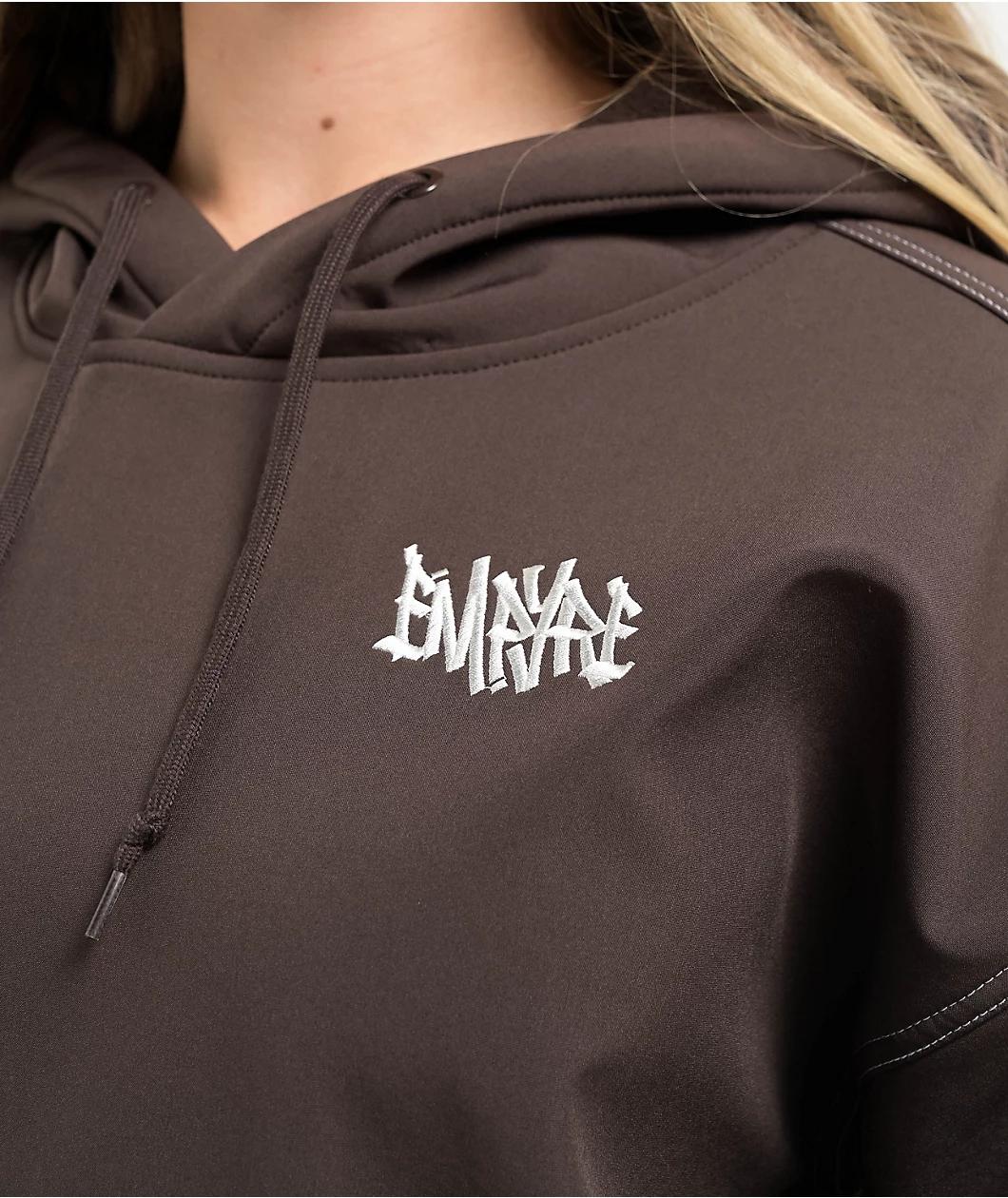 Empyre Topanga Brown Tech Hoodie Product Image