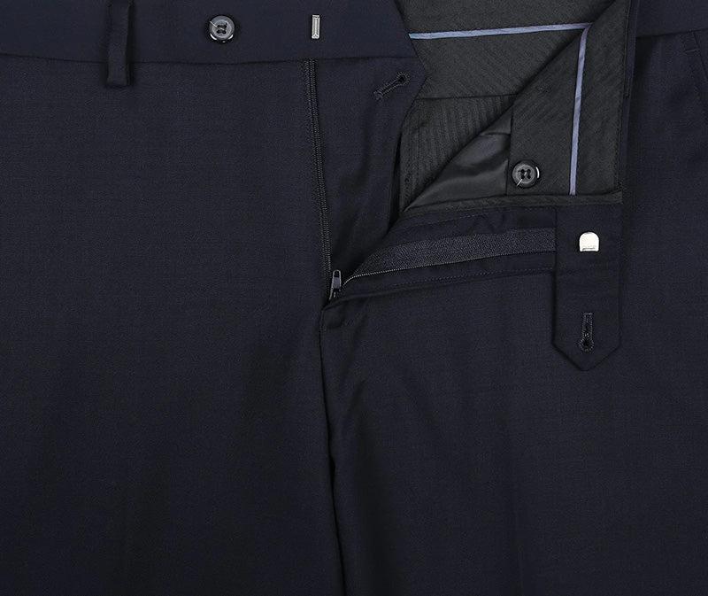 (Limited Sizes) 100% Virgin Wool Regular Fit Navy Suit Product Image