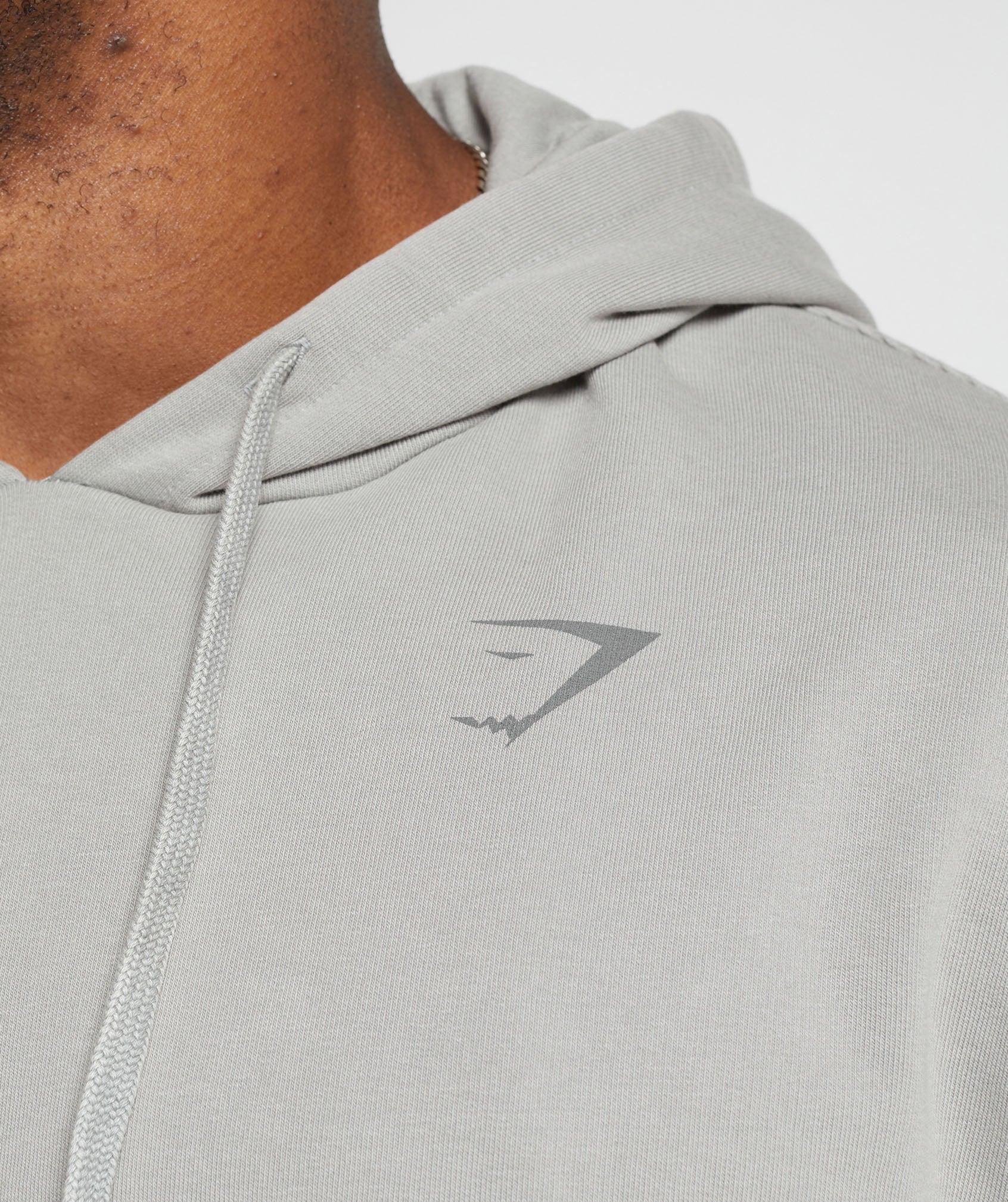 Gymshark Power Washed Hoodie - Smokey Grey Male Product Image