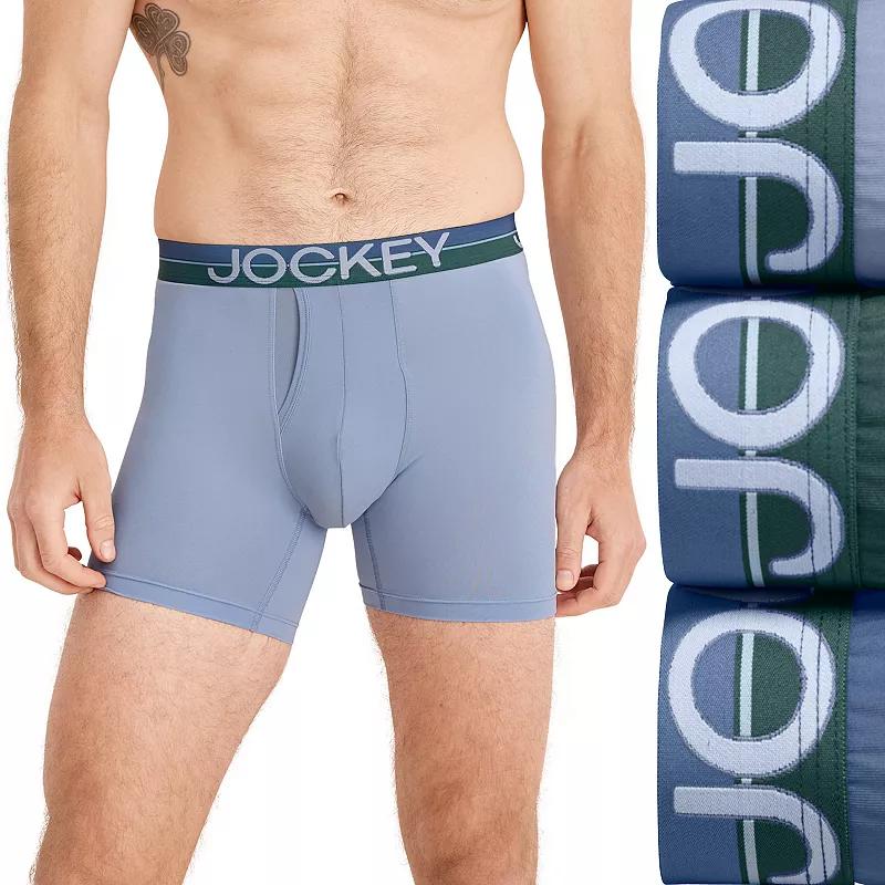 Men's Jockey® 3-Pack Infinite Cool Microfiber Stretch 6" Boxer Brief,  Product Image