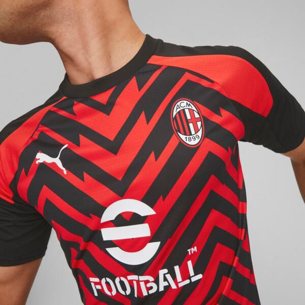 PUMA AC Milan Men's Prematch Jersey in For All Time Red/Black Product Image