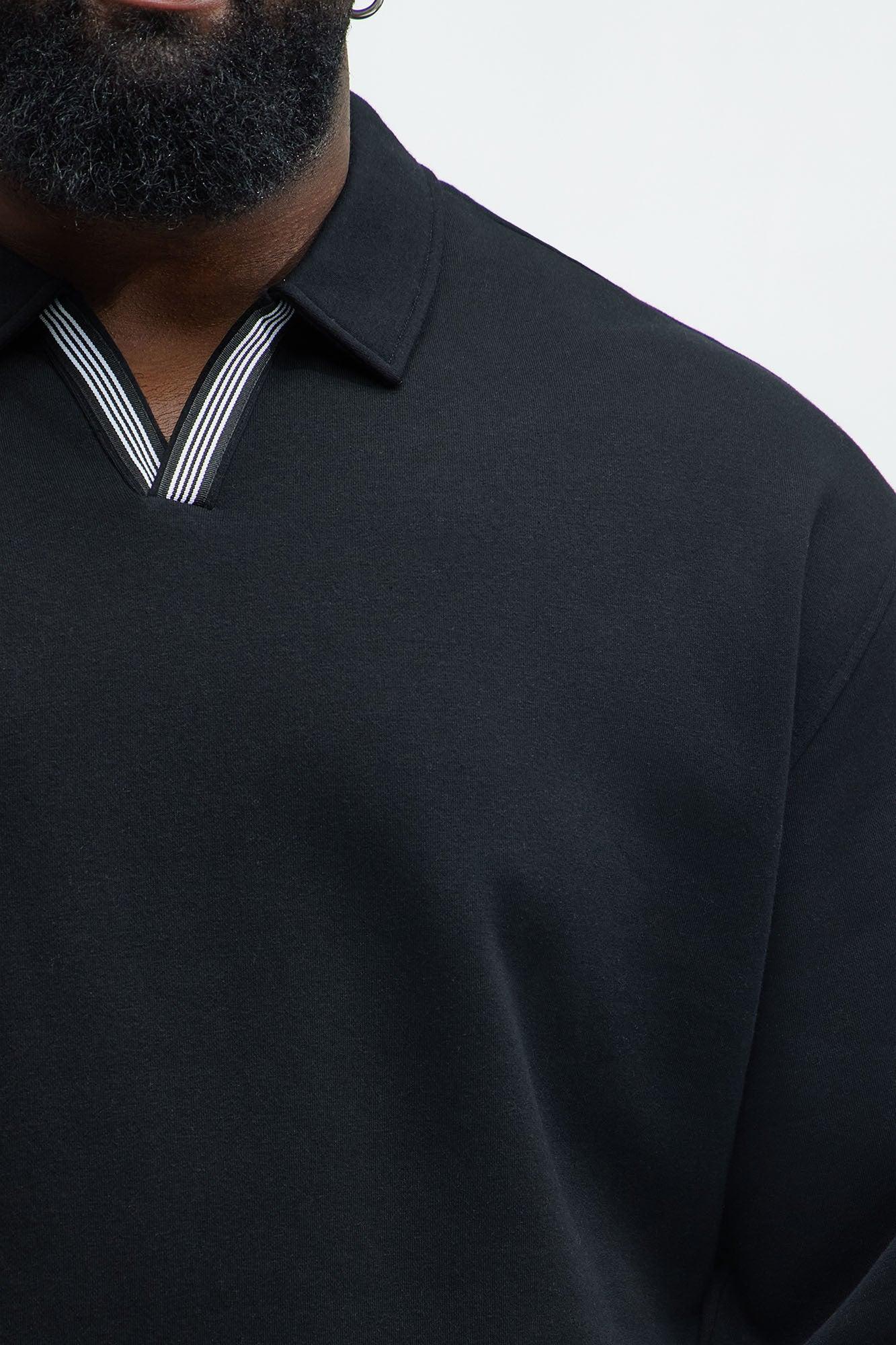 Tyson Be Alright Long Sleeve Polo - Black Product Image