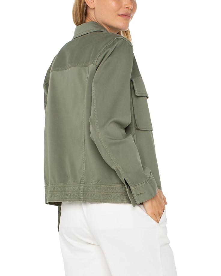 Women's Liverpool Los Angeles Button Front Cargo Jacket Product Image