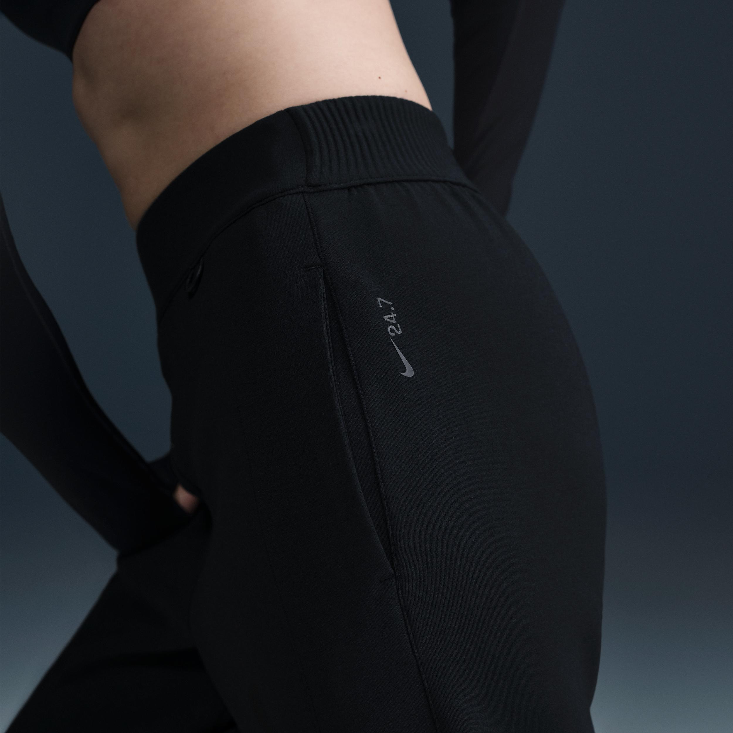 Nike Womens 24.7 ImpossiblySoft Dri-FIT Mid-Rise Jogger Pants | HQ8184-010 Product Image