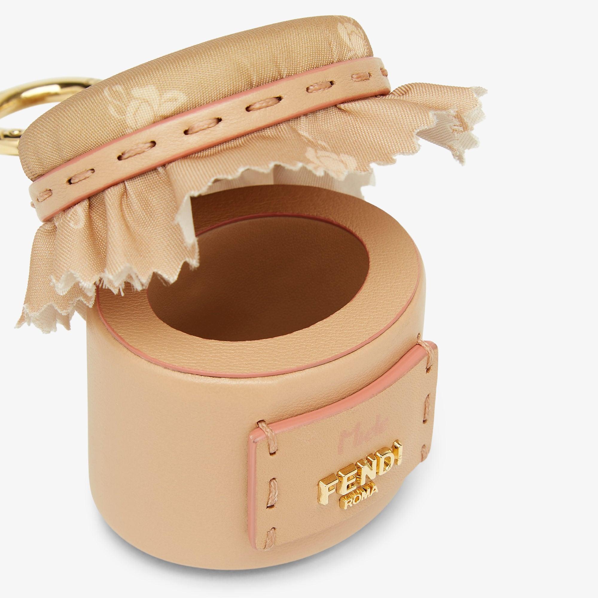 Fendi MielePink leather and fabric charm Product Image