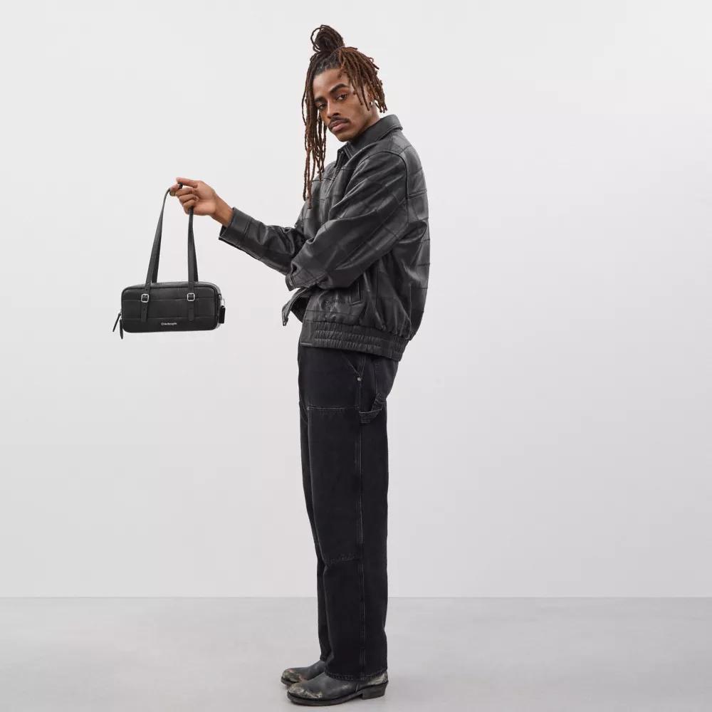 Alter/Ego Satchel Bag In Checkerboard Upcrafted Leather Product Image