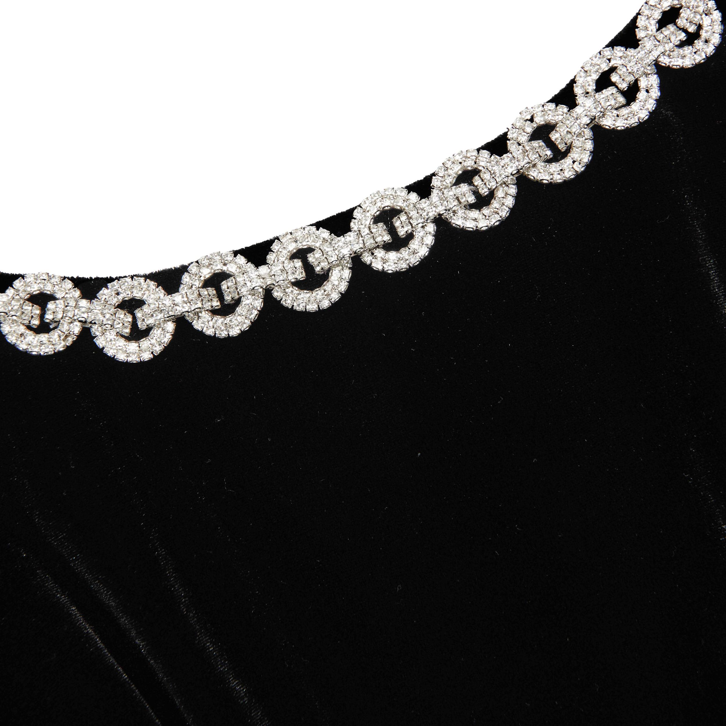 Black Velvet Mini Dress Product Image