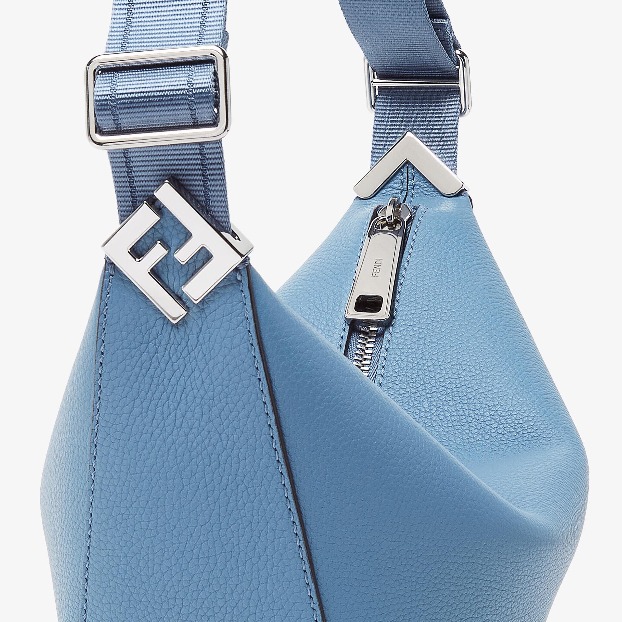 Fendi Roma Leather Fendi Melon SmallBlue leather bag Product Image