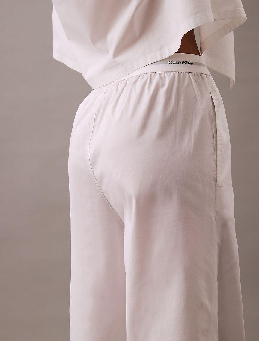 Cotton Poplin Logo Waistband Pants Product Image