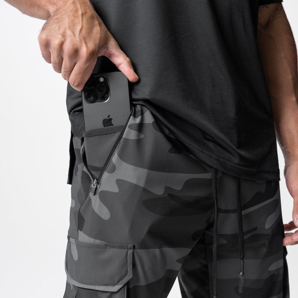 0437. Tetra-Lite® Cargo High Rib Jogger - Black Camo Product Image