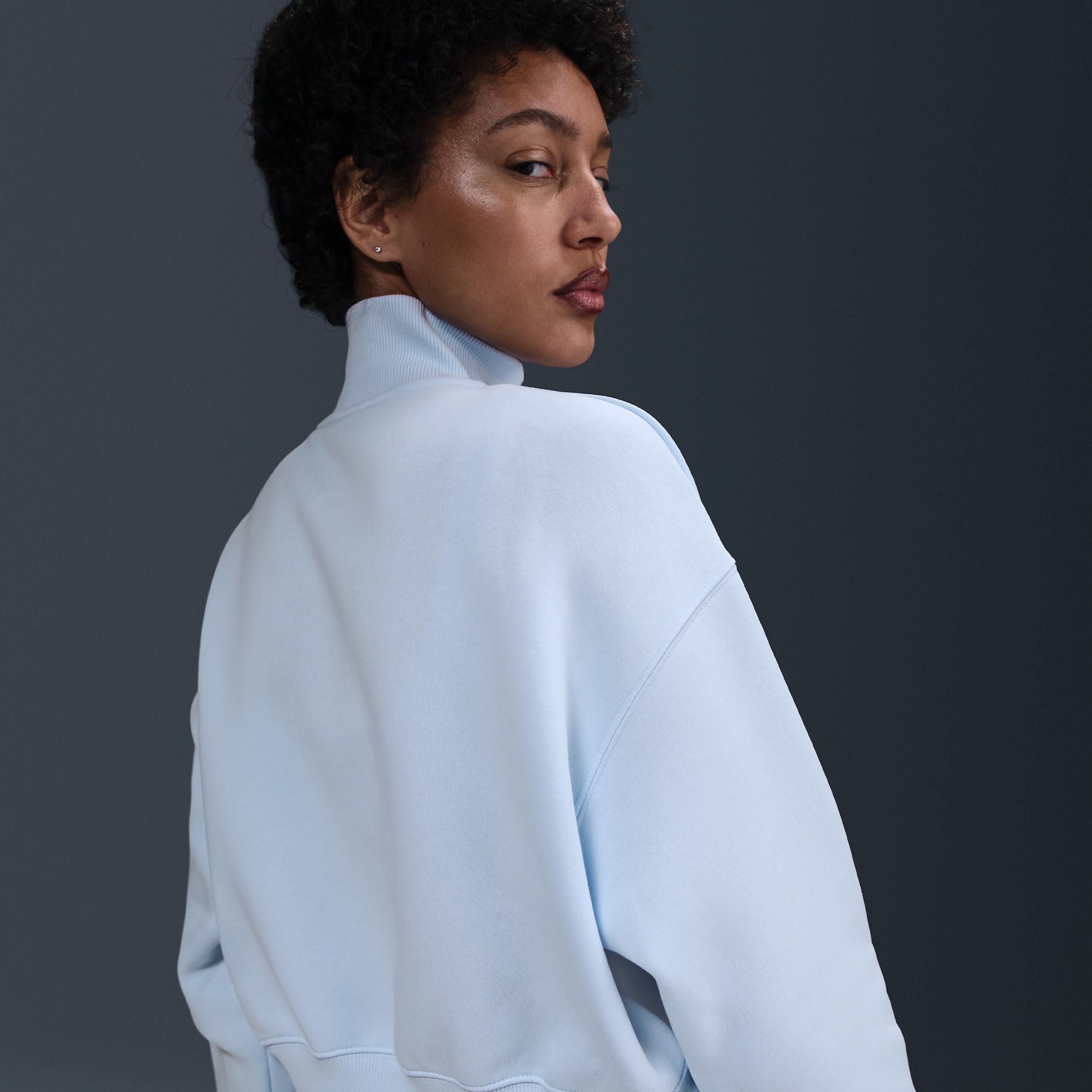 Women's Nike Sportswear Phoenix Fleece 1/4-Zip Cropped Sweatshirt Product Image