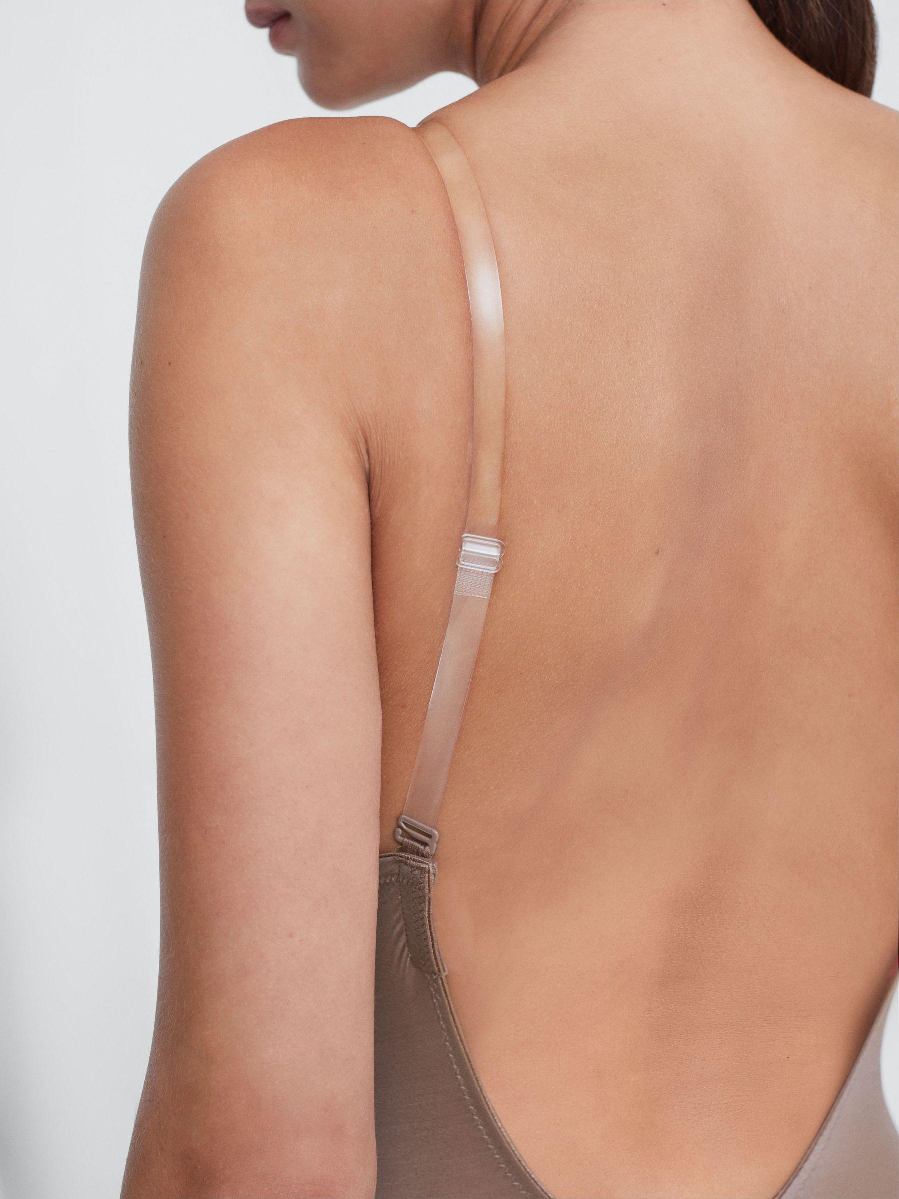 Shapewear Firming Plunge Low-Back Mid-Thigh Bodysuit in Cafe Au Lait Product Image