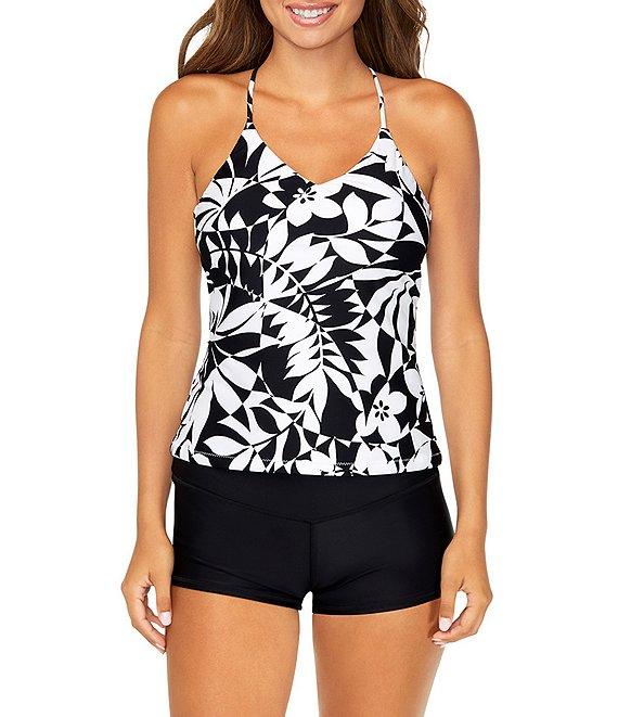 Raisins Solid Surf Shirred Short Swim Bottom Product Image