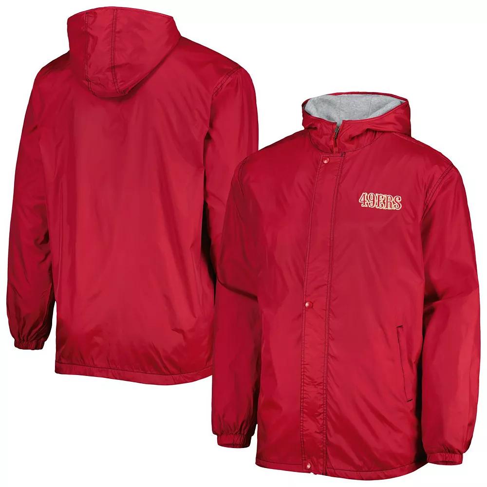 Men's Dunbrooke Scarlet San Francisco 49ers Big & Tall Legacy Stadium Full-Zip Jacket, Size: XLT, Red Product Image