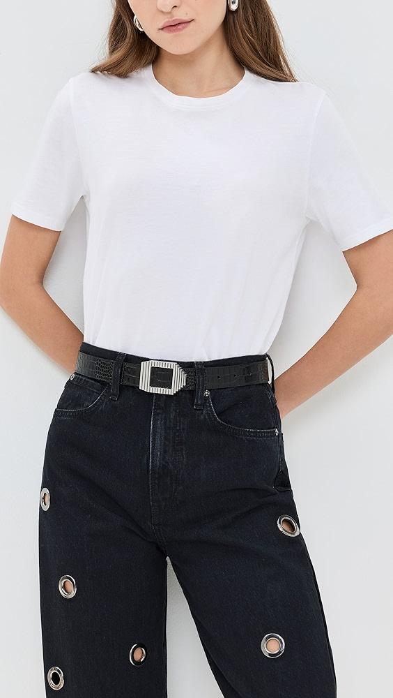 FRAME Geometric Buckle Belt | Shopbop Product Image