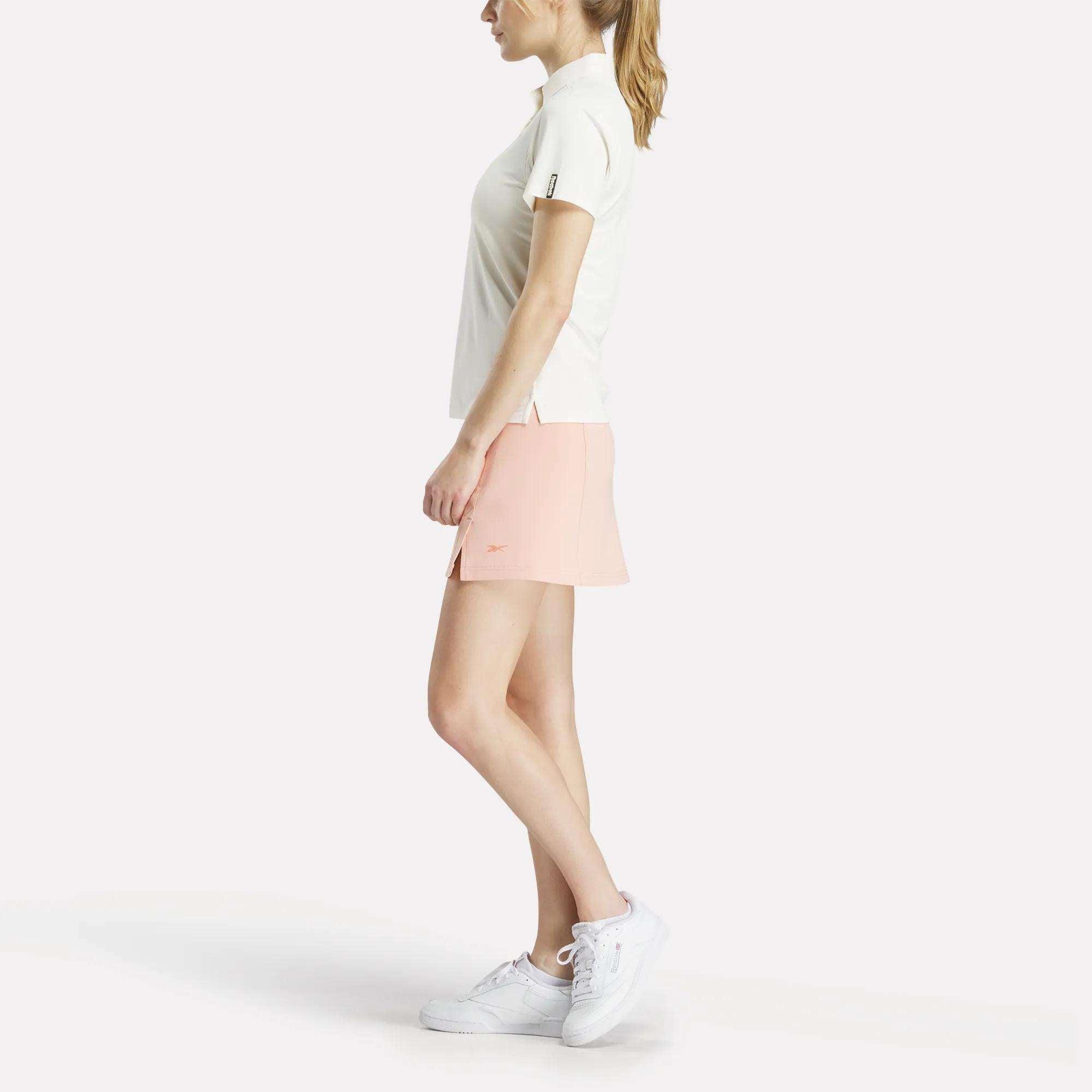 Women's Short Sleeve Stretch Pique Placket Polo Shirt Female Product Image