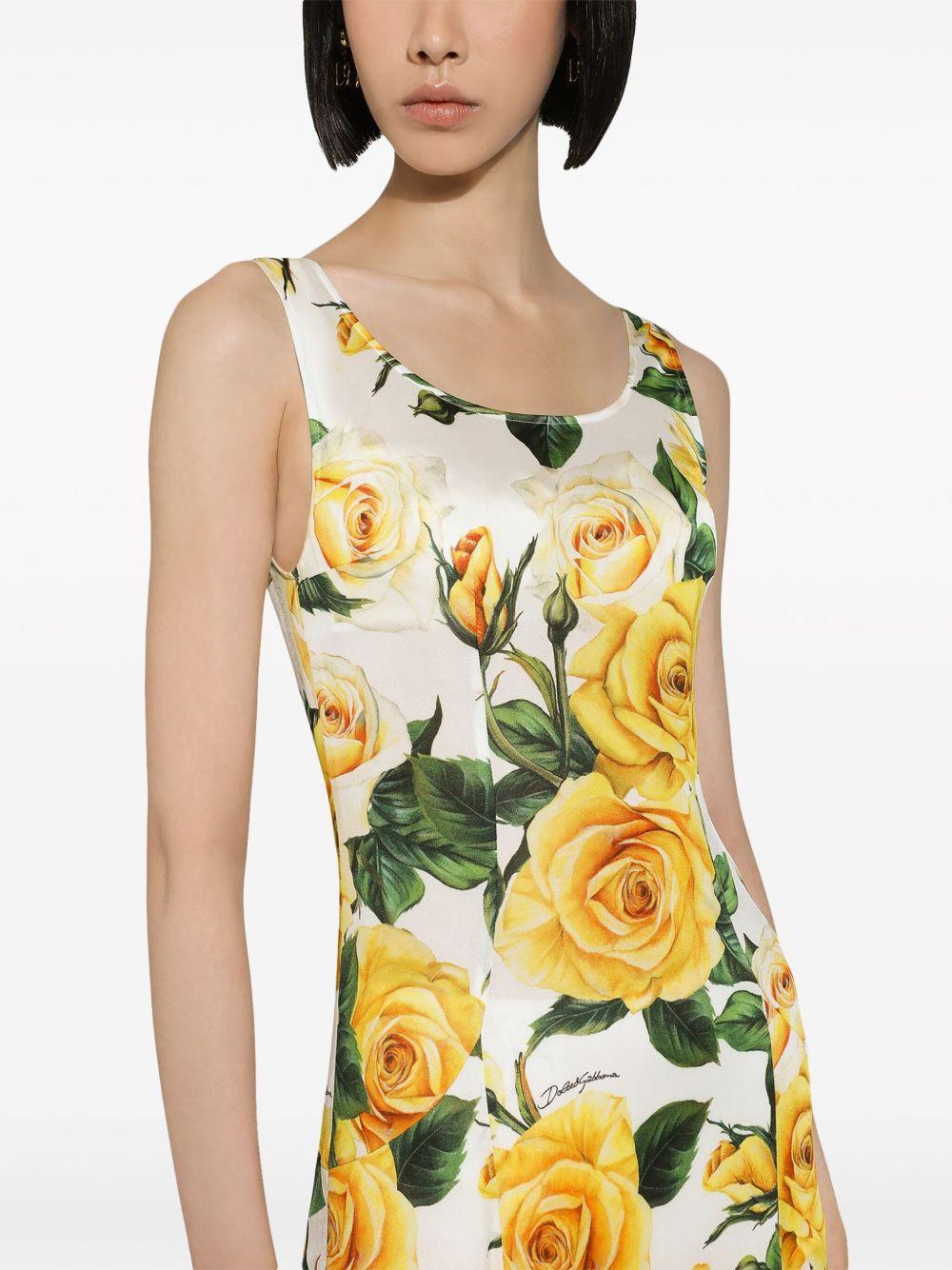 rose-print maxi dress Product Image