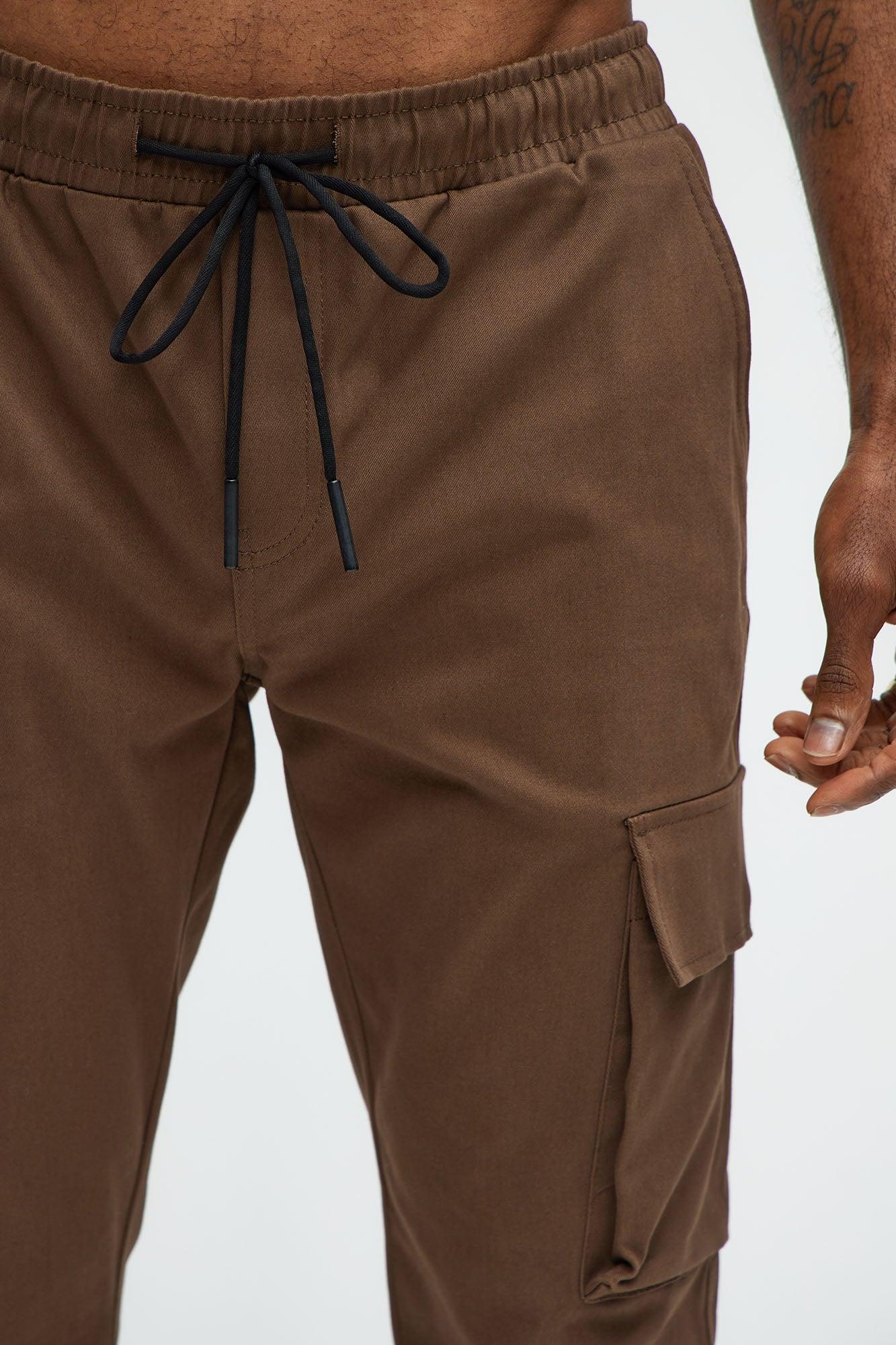 Stay On It Skinny Cargo Pants - Brown Product Image