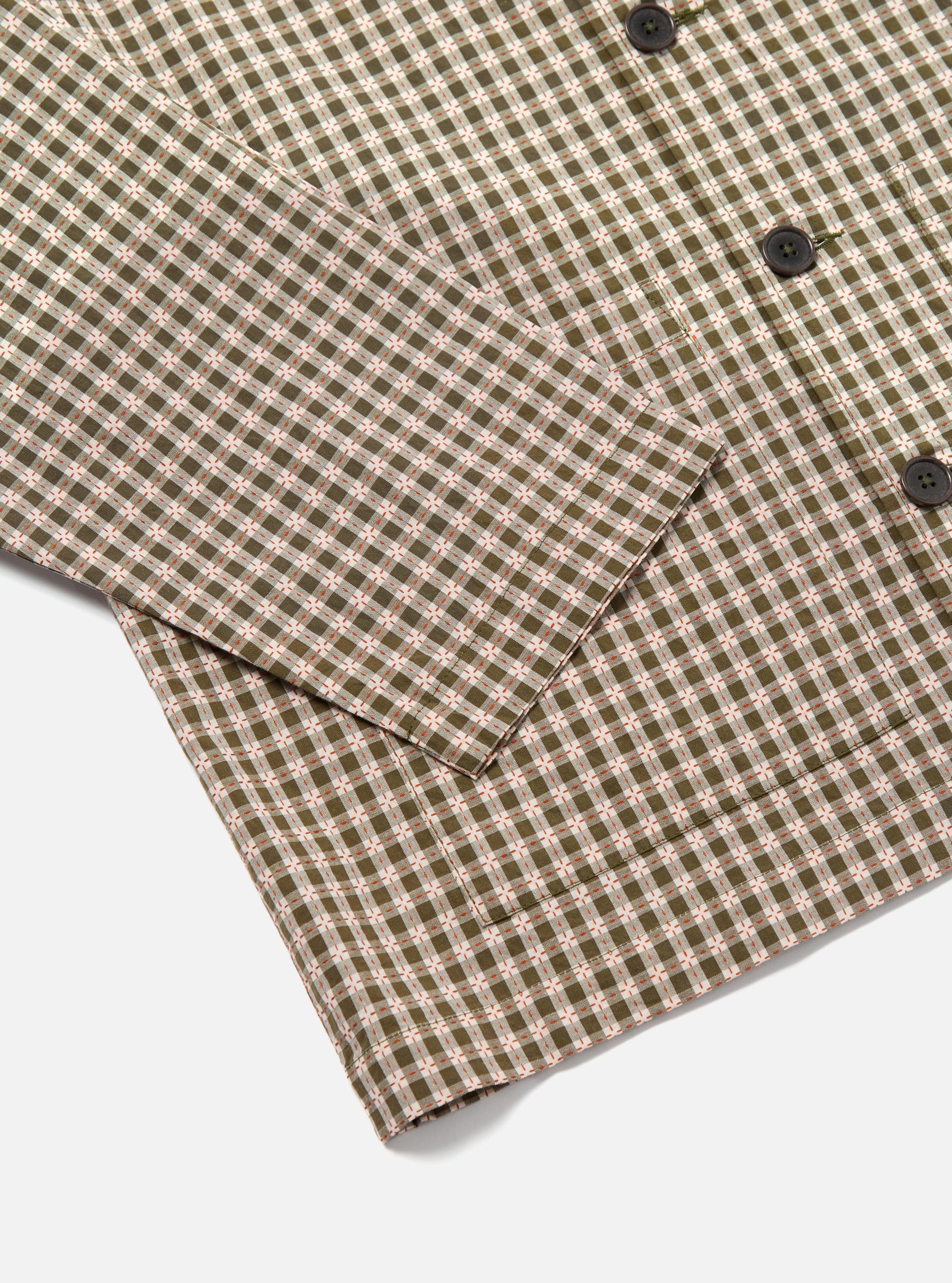 Universal Works Cancun Jacket in Olive Dobby Check Product Image