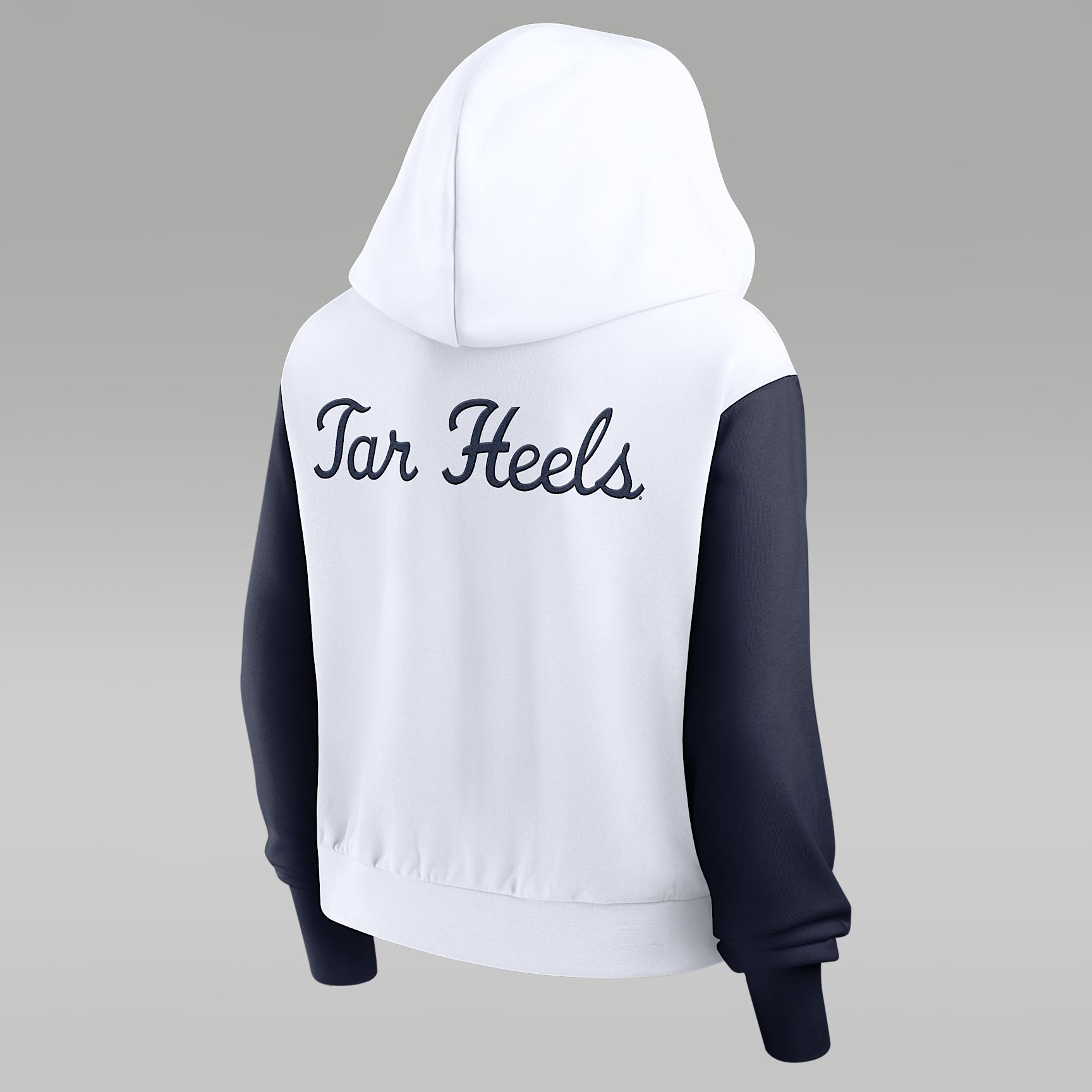 North Carolina Athletic Prep Colorblocked Script Women’s Jordan Brand College Full-Zip Hoodie Product Image