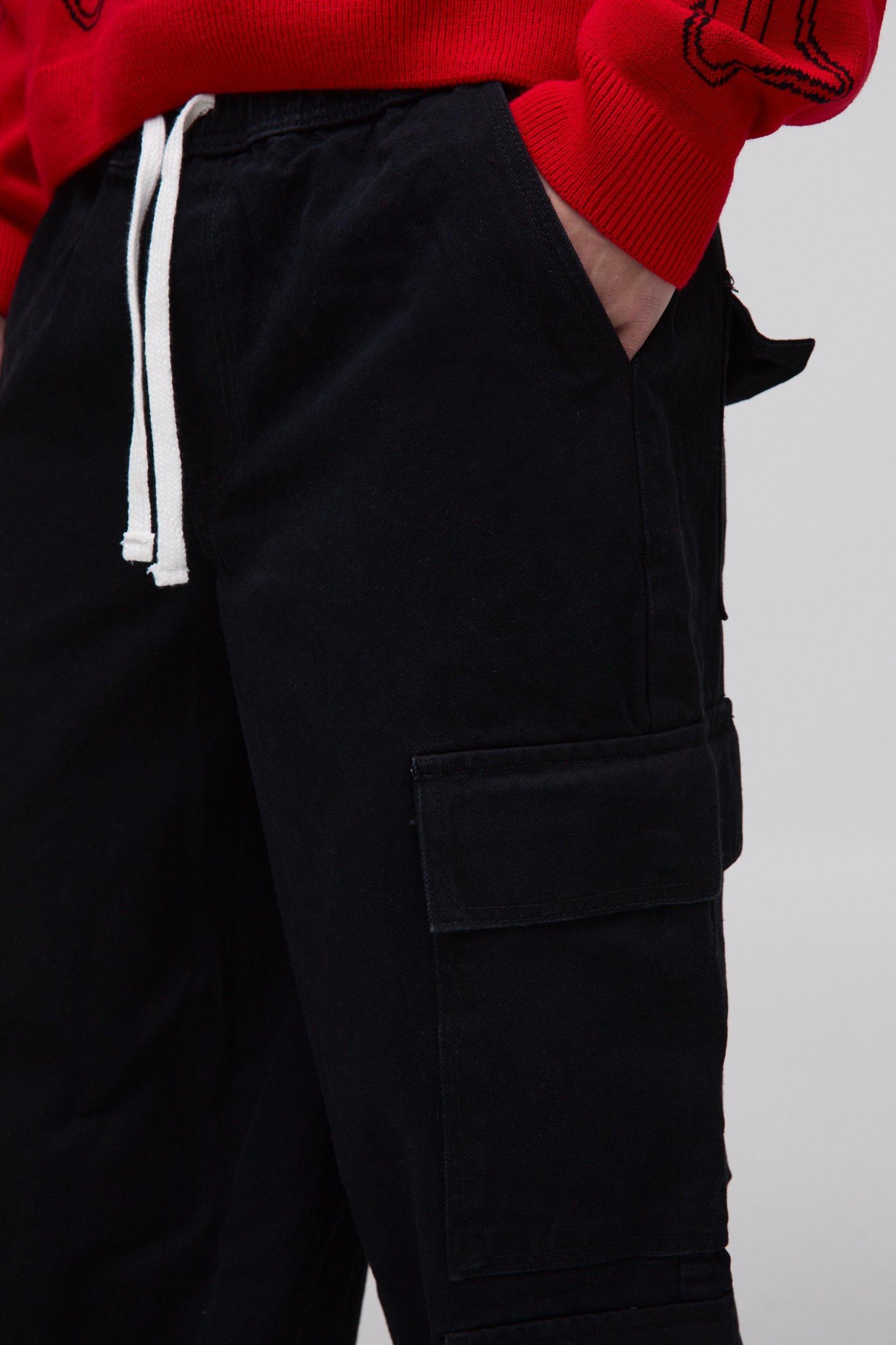 Elasticated Baggy Fit Multi Cargo Pants | boohooMAN USA Product Image