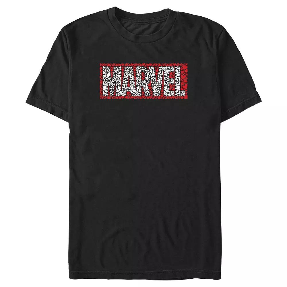 Men's Marvel Hearts Filled Logo Graphic Tee,  Product Image