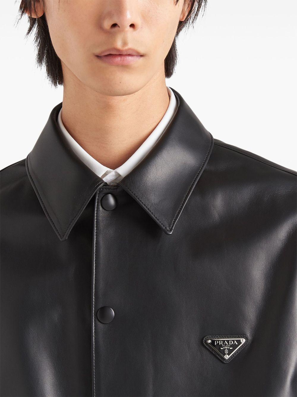 leather shirt Product Image