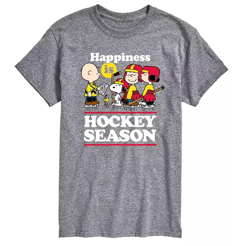 Big & Tall Peanuts Hockey Season Tee, Men's,  Product Image