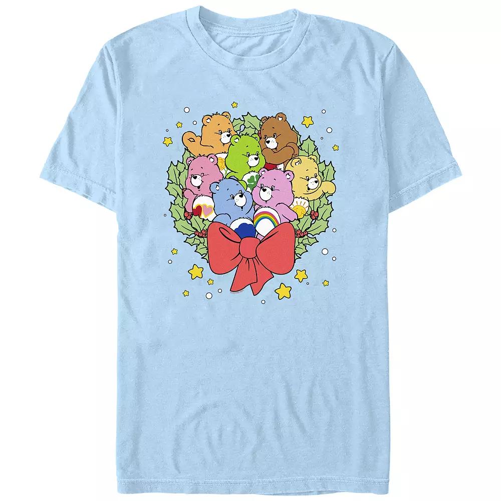 Men's Care Bears Christmas Wreath Graphic Tee,  Product Image