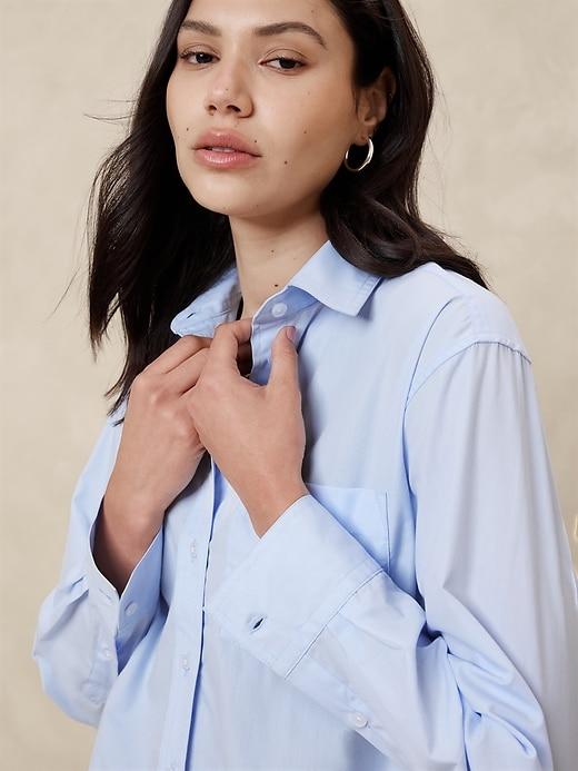 Boxy Button-Down Shirt Product Image