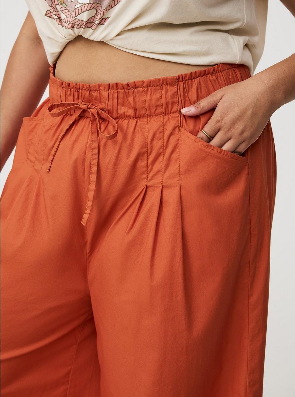Pull-On Paper Bag Crop Pant Product Image