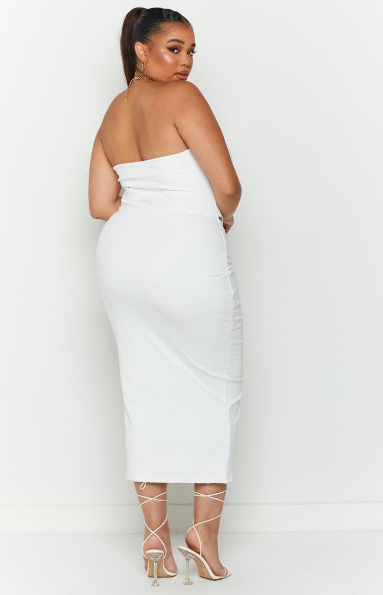 Melody Midi Dress White Product Image