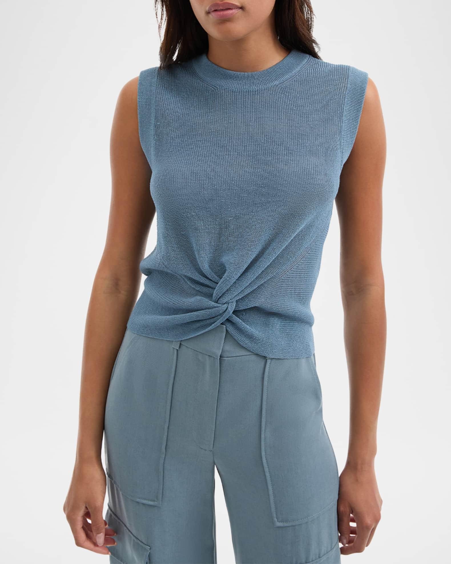 Kellen Sleeveless Twist-Front Sweater Product Image