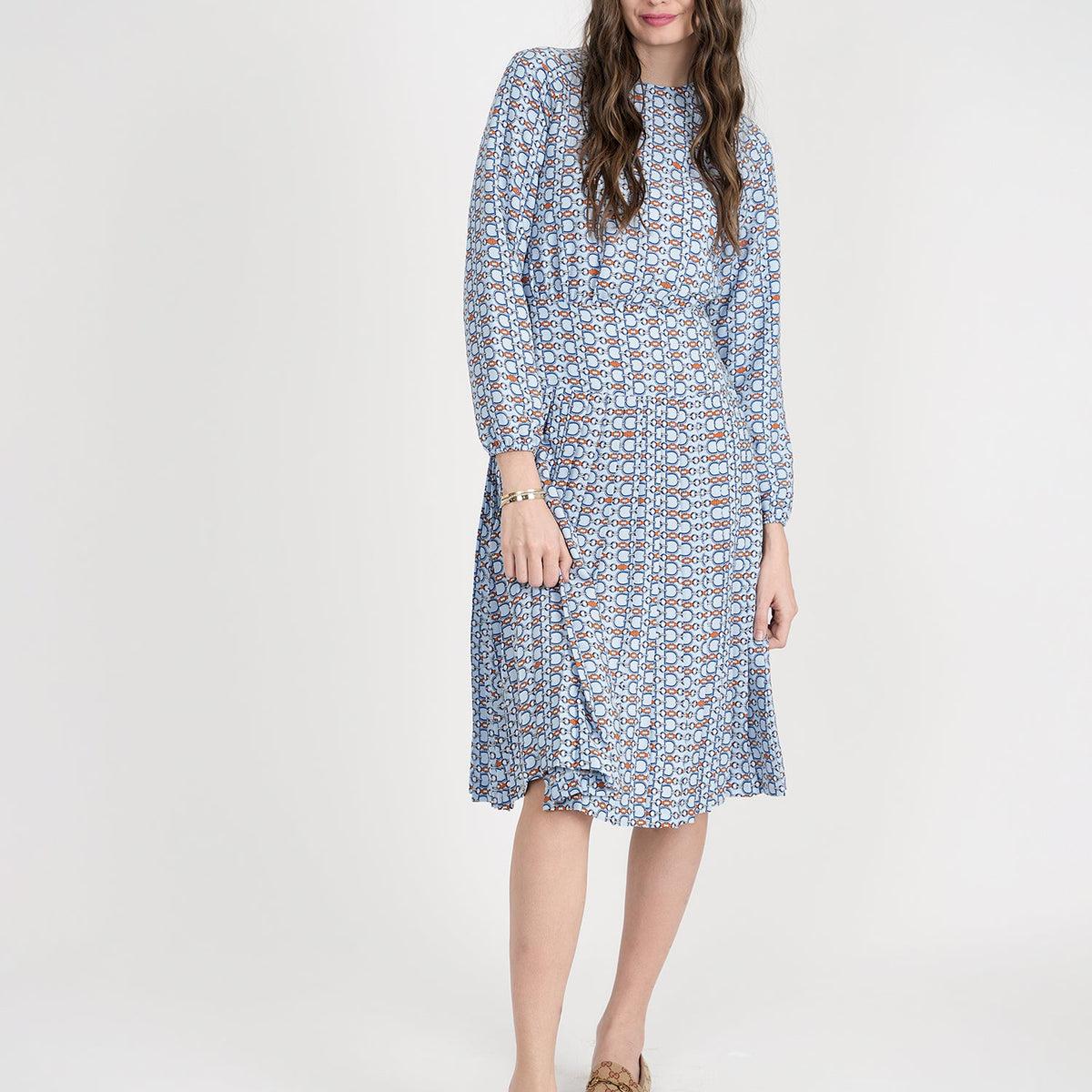 Ginger Chain Print Midi Dress Product Image