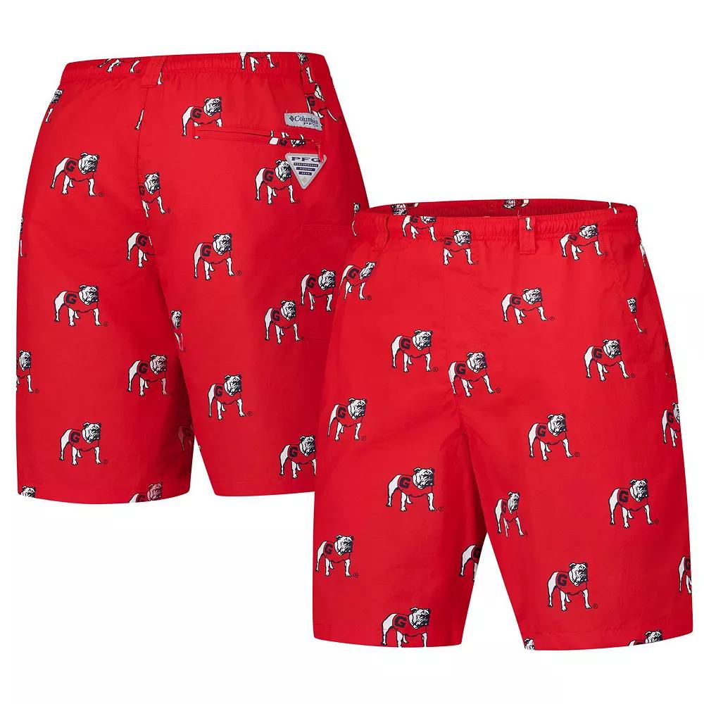 Men's Columbia Red Georgia Bulldogs PFG Backcast III Omni-Shade Shorts,  Product Image