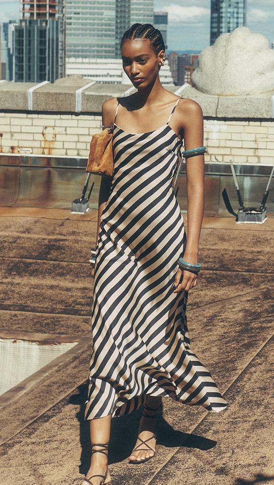 endless rose Striped Maxi Slip Dress | Shopbop Product Image