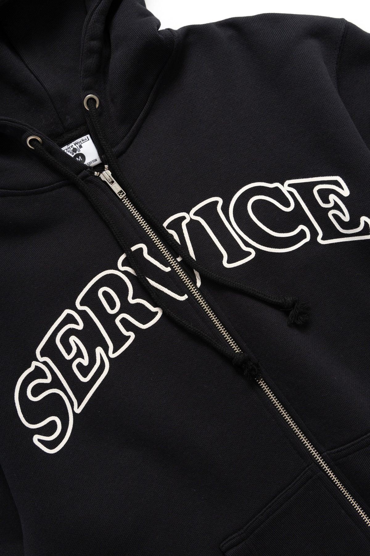 Arch Logo Zip Hoodie - Black Product Image